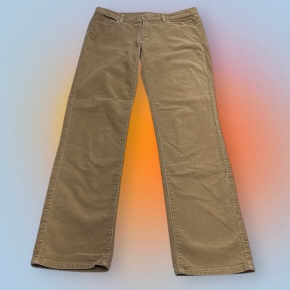 LOFT Women’s 28 / 6 Tan Modern Straight Corduroy Jeans - Picture 2 of 4